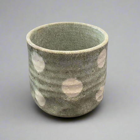 Japanese Earthenware Teacup | Polka Dot
