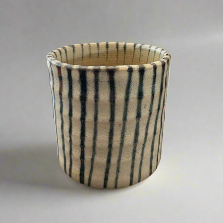 Large Japanese Teacup | Stripes