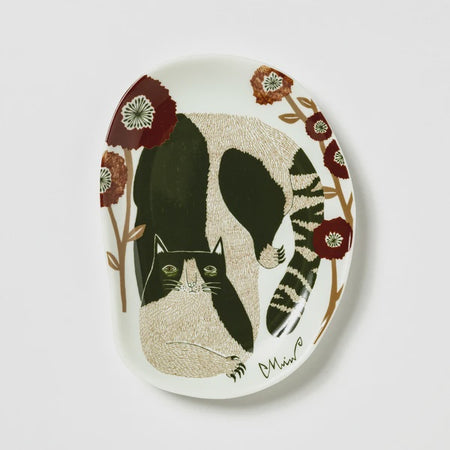 MoritaMiW | Porcelain Plate | Cat