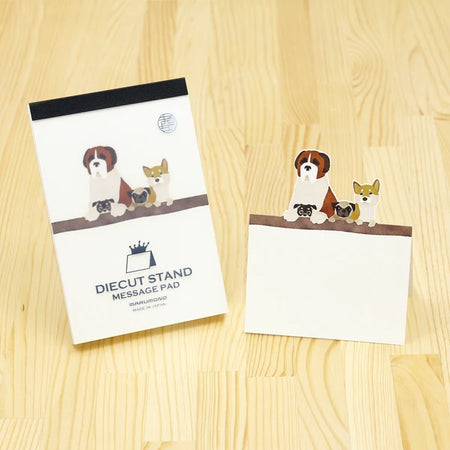 Marumo | Die-cut Standing Memo Pad | Dogs