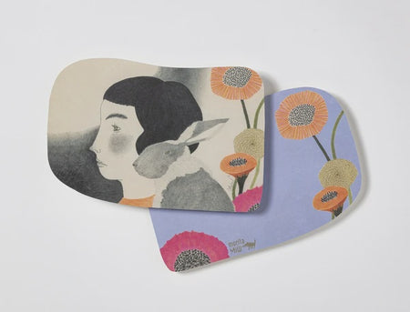 MoritaMiW | Postcard | Girl/Rabbit