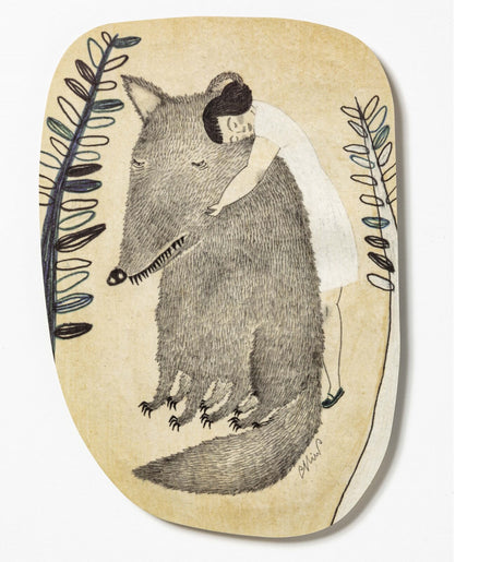 MoritaMiW | Postcard | Girl/Wolf