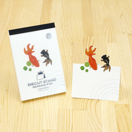 Marumo | Die-cut Standing Memo Pad | Goldfish