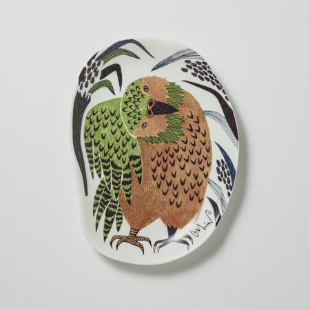 MoritaMiW | Porcelain Plate | Kakapo