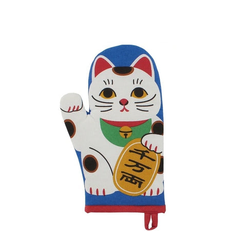 One-handed Oven Mitten | Manekineko White