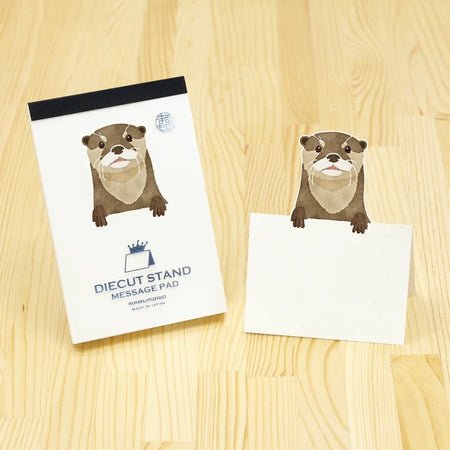 Marumo | Die-cut Standing Memo Pad | Otter