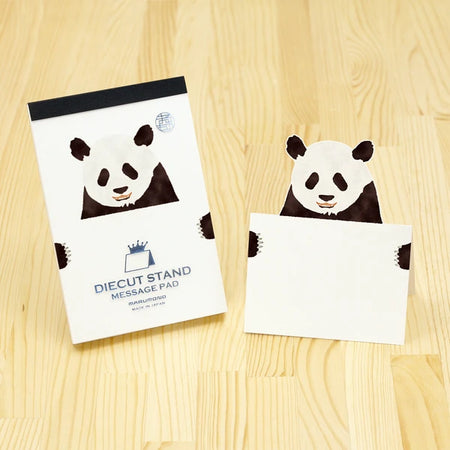 Marumo | Die-cut Standing Memo Pad | Panda