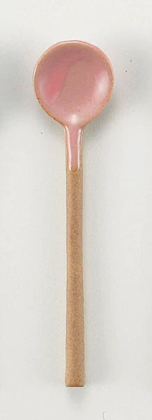 Mini Ceramic Spoon | Pink Glaze
