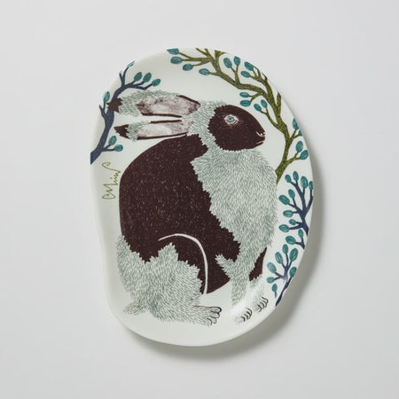 MoritaMiw | Porcelain Plate | Rabbit
