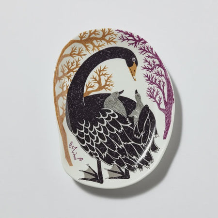 MoritaMiW | Porcelain Plate | Swan