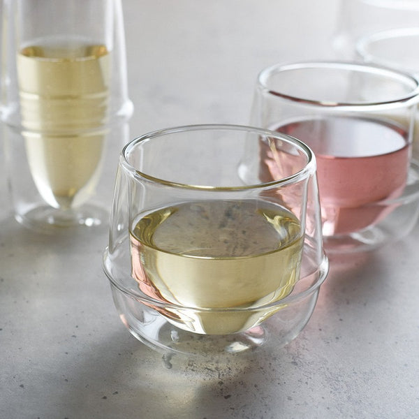 KINTO | Kronos | Double Wall Wine Glass 250ml