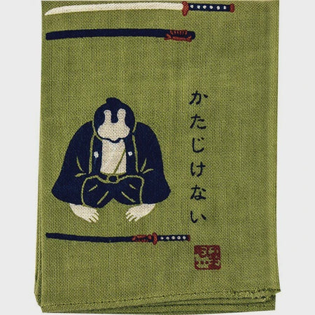 HAMAMONYO | Handkerchief | Samurai Warrior Green