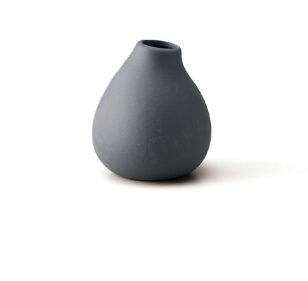 Ceramic Matte Vase | Stand | Grey