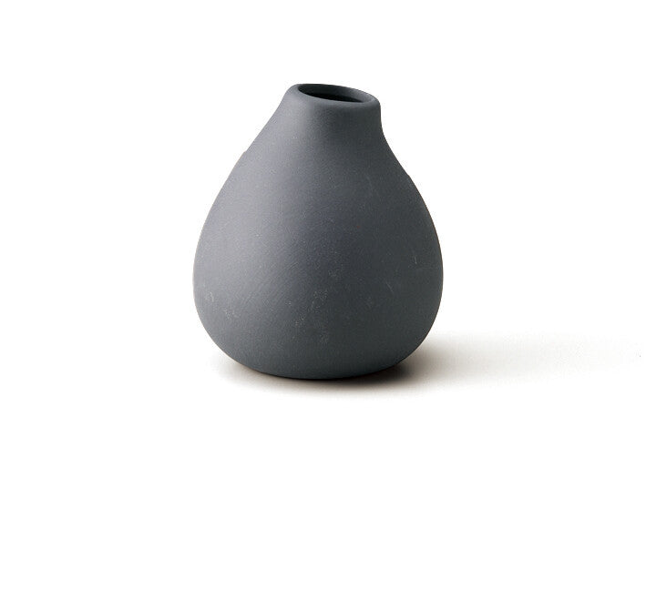 Ceramic Matte Vase | Stand | Grey