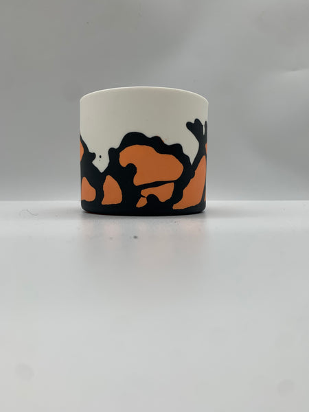 Linda Marr | Cylinder Medium | Orange/Black