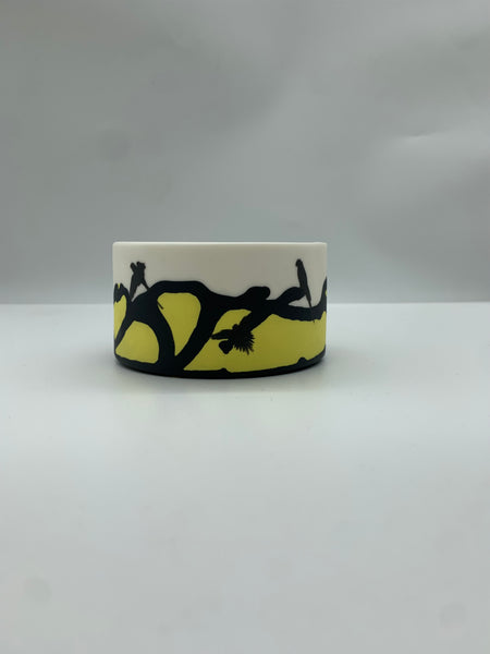 Linda Marr | Small Cylinder | Yellow/Black