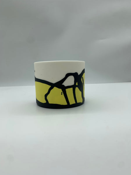 Linda Marr | Cylinder Medium | Yellow/Black