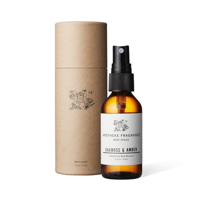 Apotheke Fragrance | Room Mist | Oakmoss & Amber