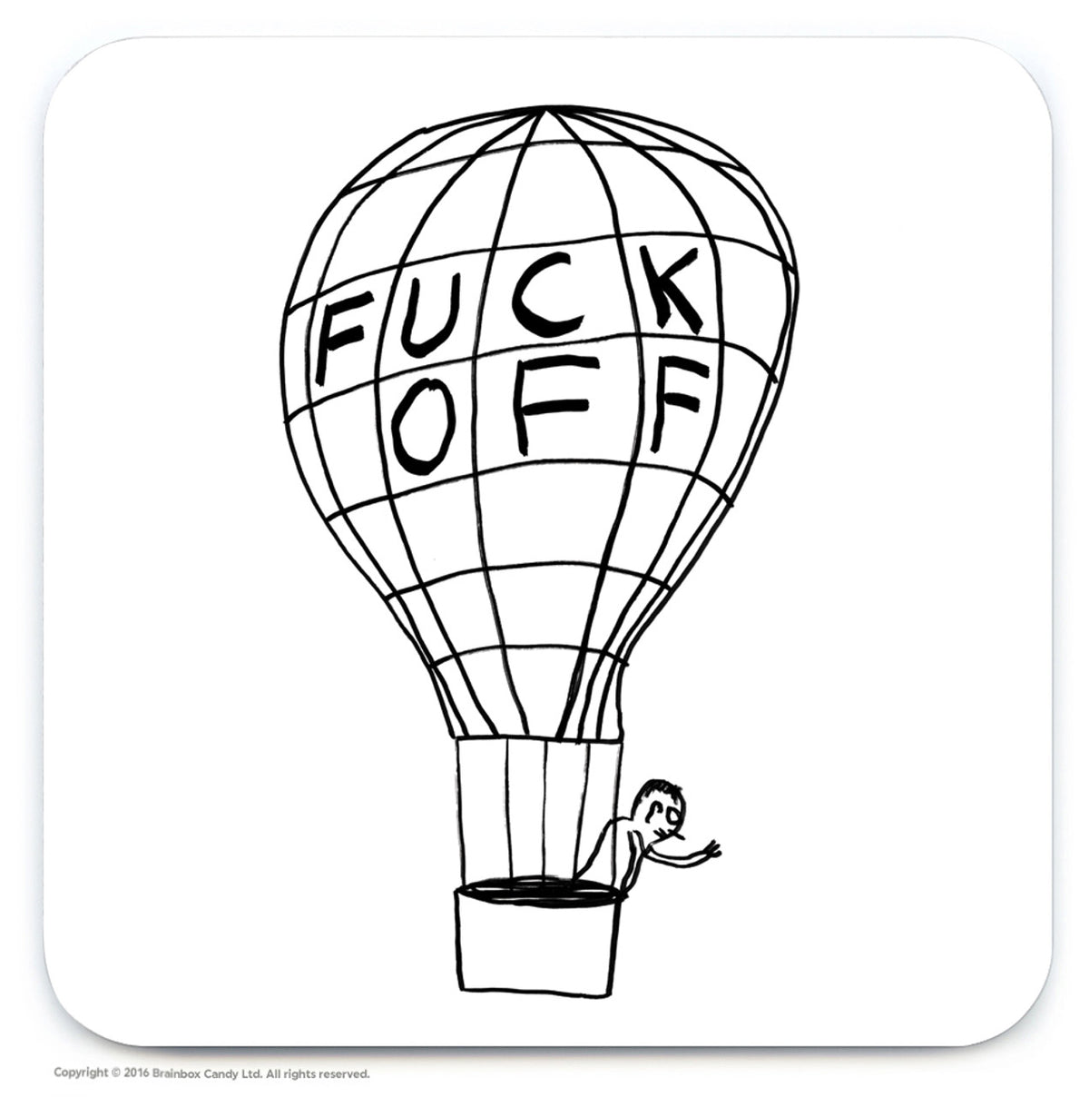 SHRIGLEY | Coaster | Fuck Off Ballon