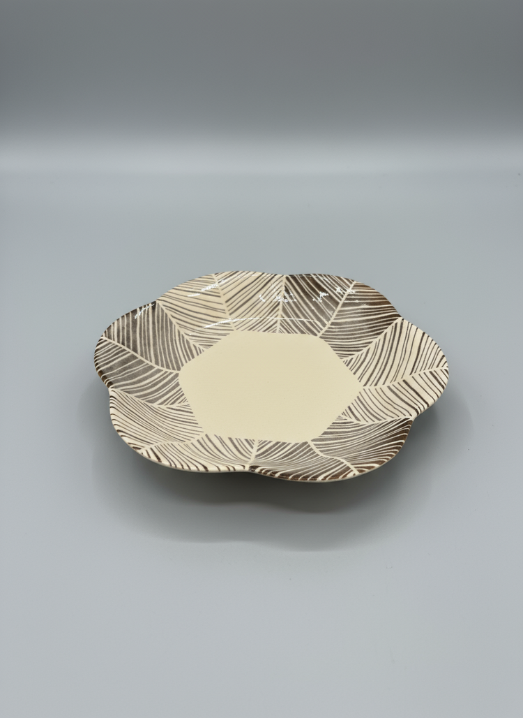 Flower Ceramic Plate | Jukusa