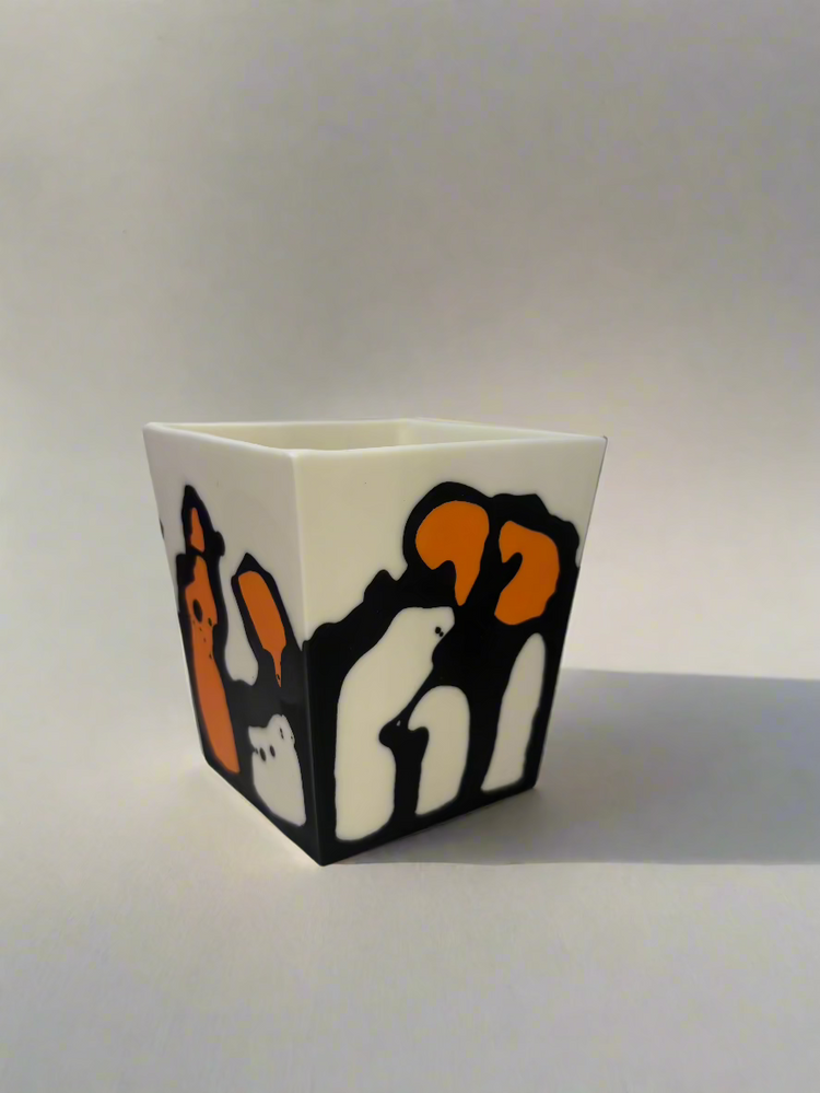 Linda Marr | Trapezium Medium | Orange/Black