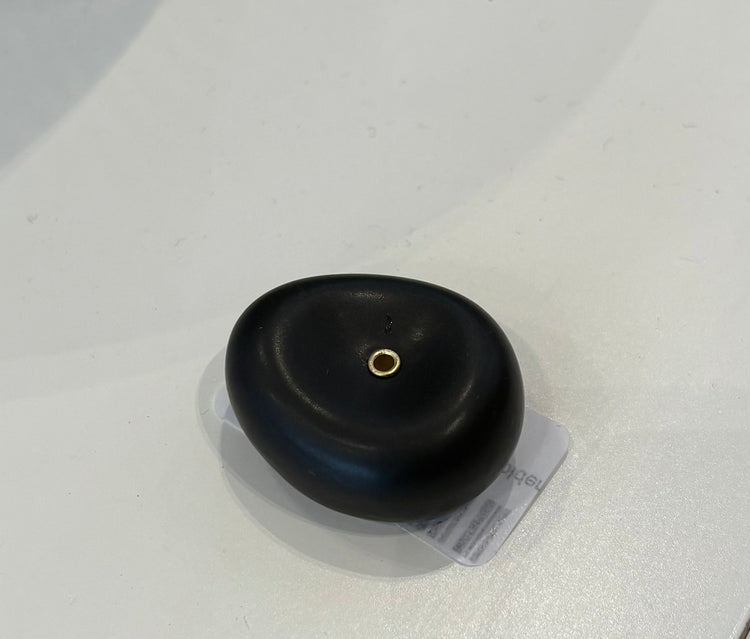 Black Pebble Incense Holder