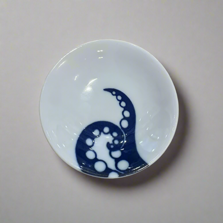 Mamesara Mino Ware | Small Plate | Octopus