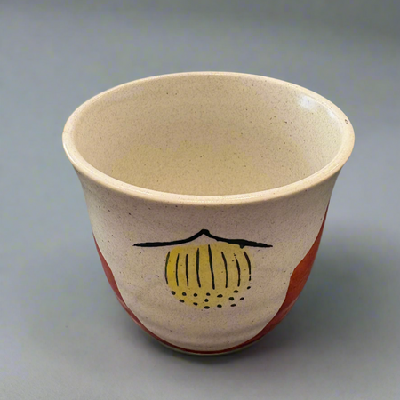 Hand Painted Long Teacup | Camellia