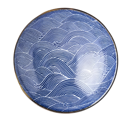 Maeda | Wave Noodle Bowl | Blue/White