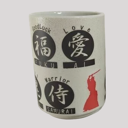 Japanese Tumbler | Samurai | White