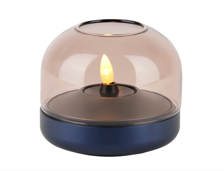 Kooduu | Glow 08 | Candle and Holder Set | Cobalt Blue