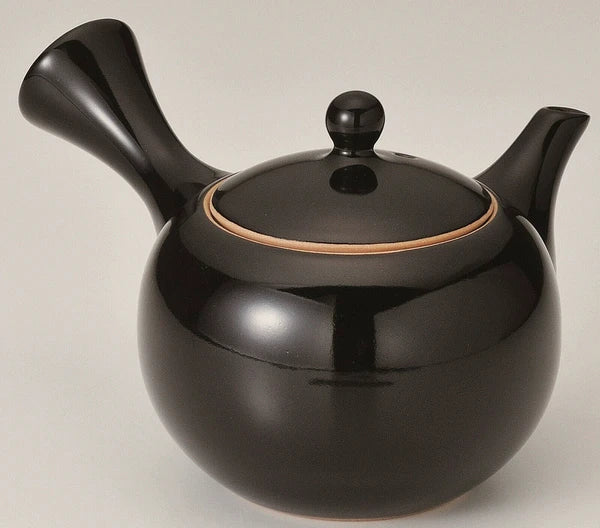 Japanese Round Teapot | Black