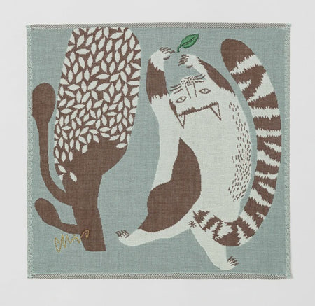 moritaMiW | Handkerchief | Cat/Light Blue