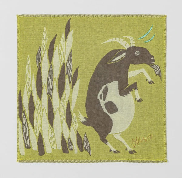 moritaMiW | Handkerchief | Goat/Light Green