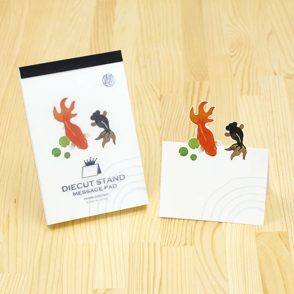 Marumo | Die-cut Standing Memo Pad | Goldfish