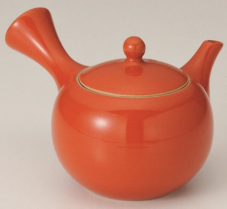 Japanese Round Teapot | Orange