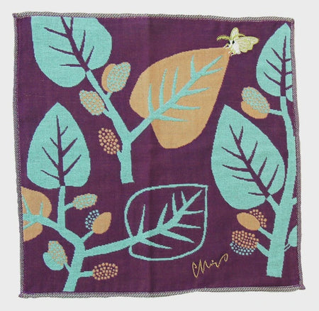 moritaMiW | Handkerchief | Purple/Silkworm
