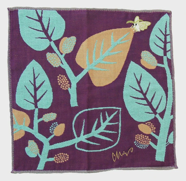 moritaMiW | Handkerchief | Purple/Silkworm