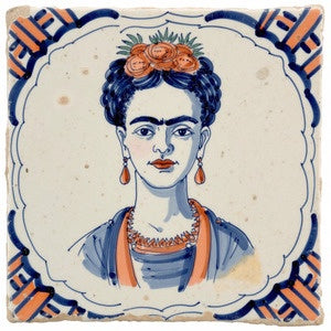 SinHouse Projects | Rustic Tile | Frida Kahlo Orange