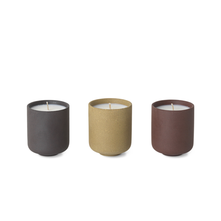 Ferm Living | Sekki Scented Soy Candle | Set of 3